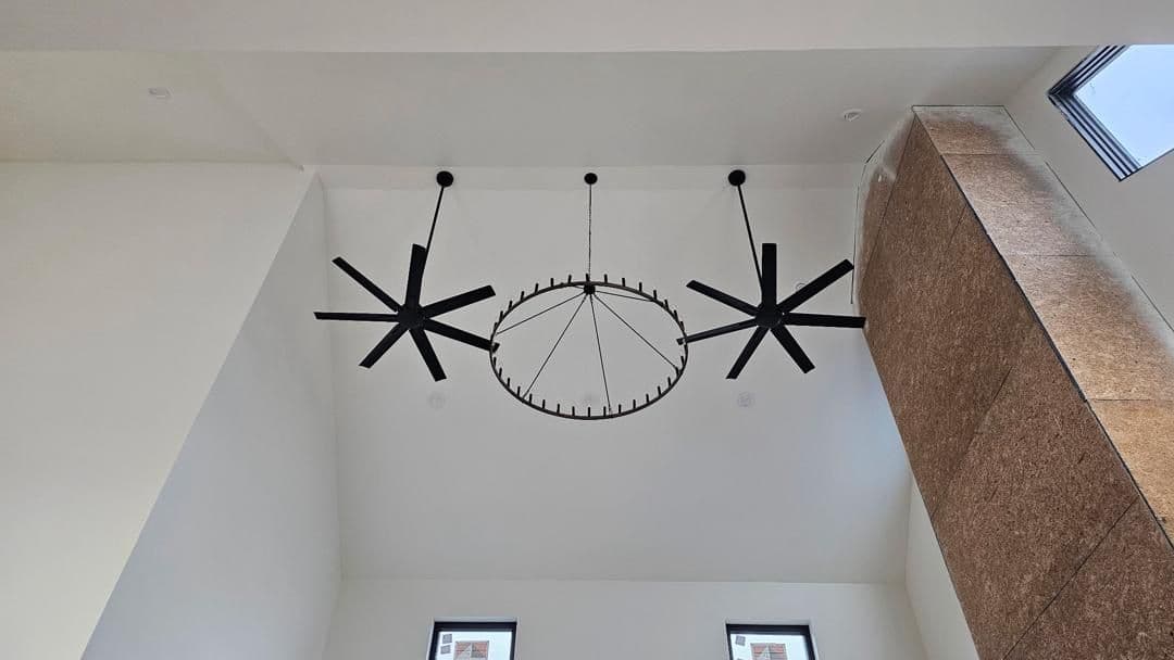 Project New Construction Ceiling Fan and Chandelier Install in Boone and Gastonia NC image