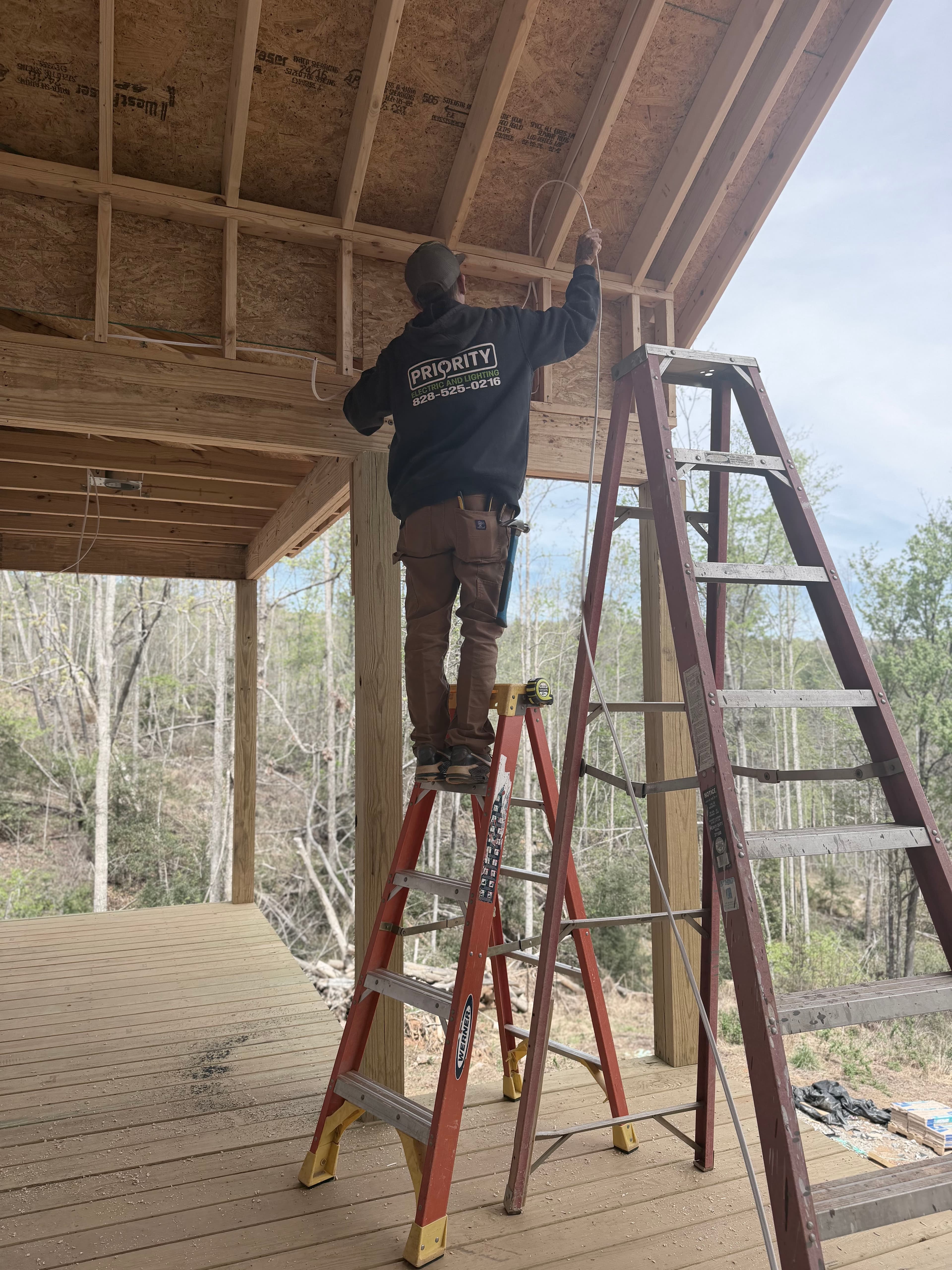 Project New Home Wiring in Progress on This Two-Story Build image