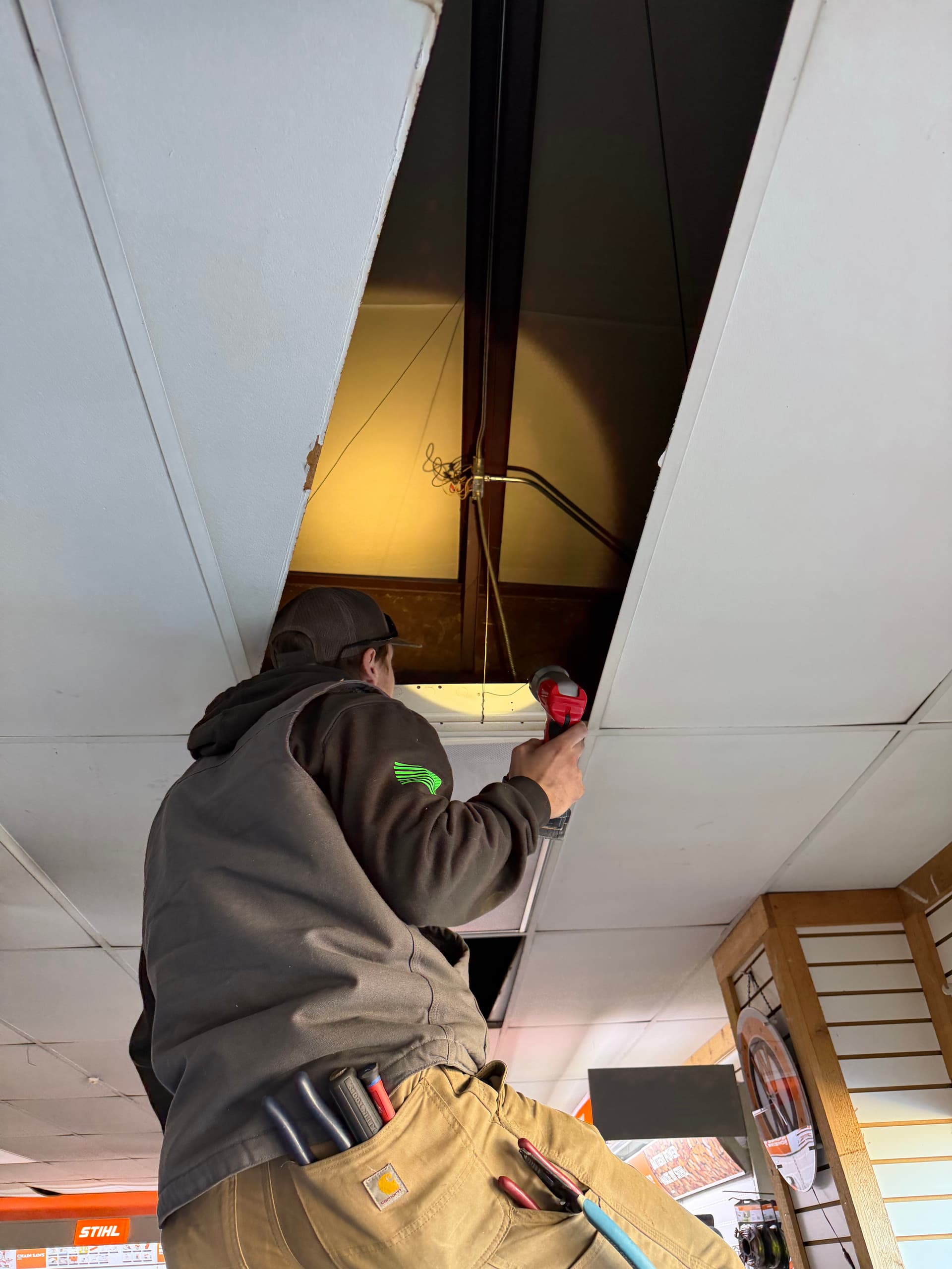 Lighting Upgrade at Rhineharts Saw and Lawn in Marion NC