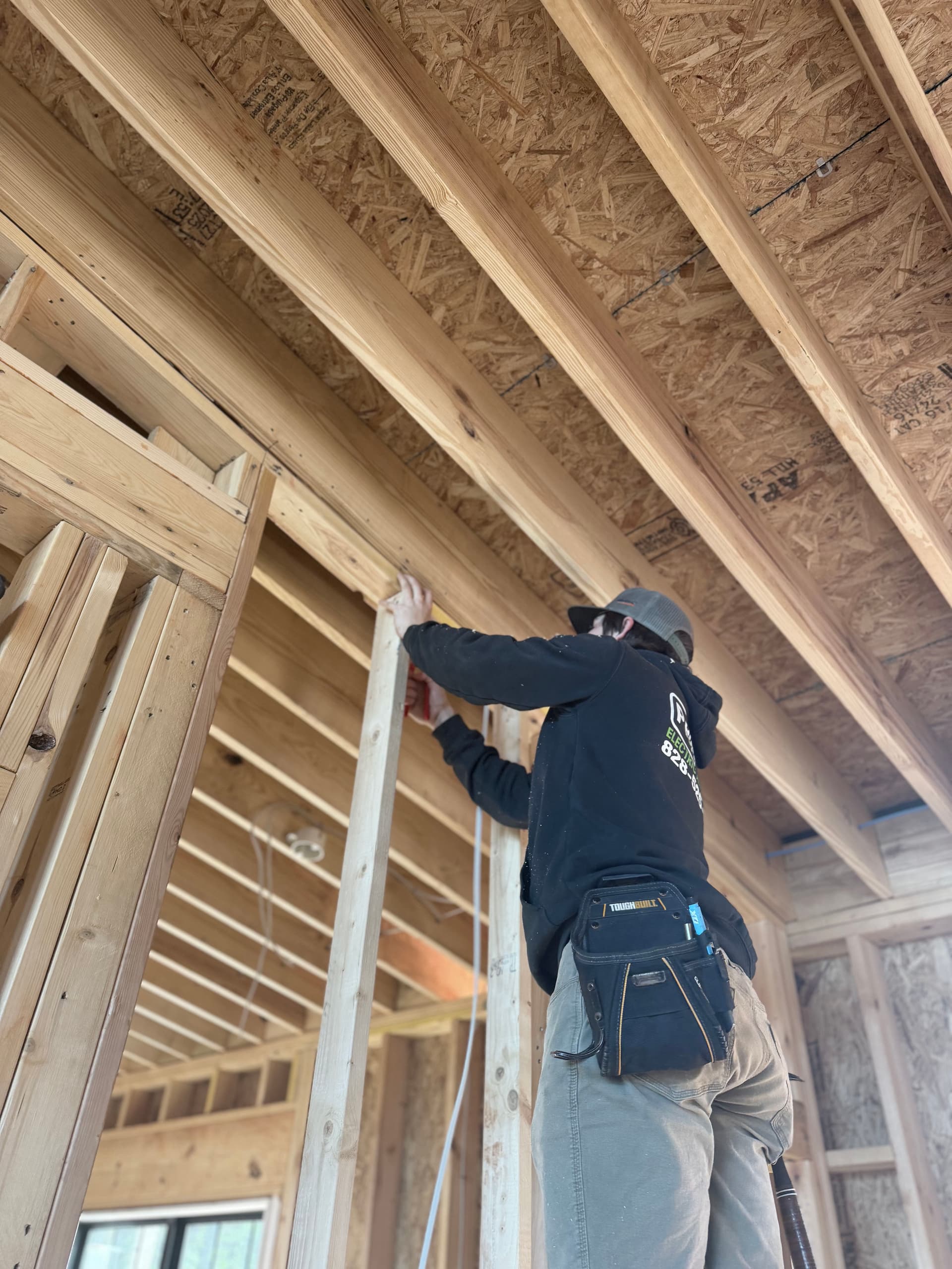 Gallery photos for New Home Wiring in Progress on This Two-Story Build: Image #1